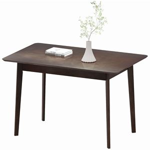 Mesa de Comedor Rectangular Moderna de Mediados de Siglo de 47.2 Pulgadas para 4 Personas, Mesa de Cocina de Caoba con Estructura de Madera de Caucho para Comedor - Product Image 1