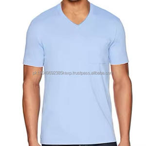 T-shirt 100% polyester, sur mesure, en gros, taille personnalisée, tissu tricoté uni, col en V surdimensionné, respirant, séchage rapide, 260g - Product Image 3