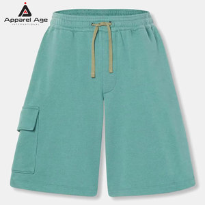 Shorts de sport au design unique fabriqués au Pakistan, 100% coton, taille mi-haute, cordon de serrage, séchage rapide, respirant, prix abordable, pour hommes - Product Image 1