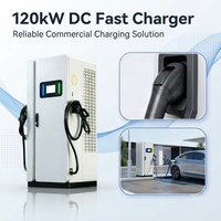 Nuevo Cargador para Vehículos Eléctricos DC de 120kW, Estación de Carga Rápida para Vehículos Eléctricos, Doble CCS2, Comercial, para Flotas, EVSE con OCPP 1.6/2.0