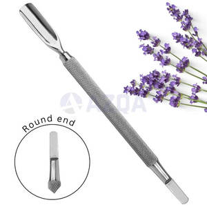 เครื่องมือทำเล็บมือดันหนังกำพร้าแบบสองด้านทำจากสแตนเลสคุณภาพสูง - Product Image 3