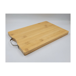 Planche à découper en vrac épaisse de haute qualité planche à découper en bambou personnalisée avec poignée - Product Image 3
