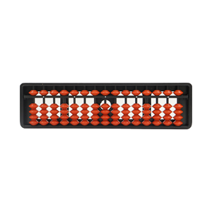 Ábaco educativo de 15 varillas rojo para niños, herramienta para el aprendizaje de matemáticas, conteo y habilidades aritméticas, para uso de estudiantes. - Product Image 1