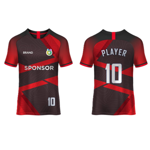 Camiseta de Fútbol Sublimada Personalizada, Uniforme Transpirable de Poliéster para Equipos de Fútbol, Ropa para Entrenamientos y Partidos, Fabricante OEM ODM - Product Image 2