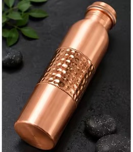 Best Quality Copper Classic Water Bottle Ayurvedic Certified Portable Metal <b>Drinkware</b> for Outdoor Travel At Wholesale Price - Product Image 6