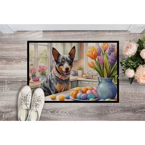 Nouveau extérieur et intérieur 18H X 27W antidérapant lavable Low Pile australien bétail chien paillasson pour Pâques décoration tapis d'entrée - Product Image 2