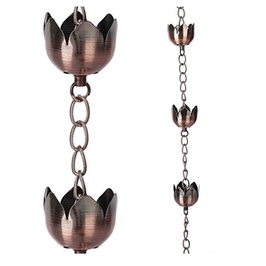 Cadena de Lluvia Decorativa para Exteriores, Reemplazo de Bajante Metálico, Personalizable en Tamaño, Forma y Color - Product Image 1