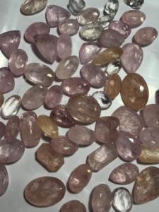 Morganite rose et pêche facettée en gros pour la fabrication de bijoux - Product Image 4