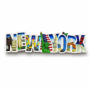Imán <span class=keywords><strong>de</strong></span> Refrigerador con Forma <span class=keywords><strong>de</strong></span> Letra <span class=keywords><strong>de</strong></span> <span class=keywords><strong>Nueva</strong></span> <span class=keywords><strong>York</strong></span> Personalizado, <span class=keywords><strong>Estatua</strong></span> <span class=keywords><strong>de</strong></span> <span class=keywords><strong>la</strong></span> <span class=keywords><strong>Libertad</strong></span> en Resina 3D, Adhesivo Magnético para Refrigerador, Recuerdo o Regalo - Product Image 1