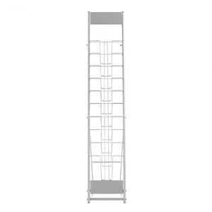 Expositor Metálico Portátil para Revistas y Literatura - Soporte de Suelo con 10 Bolsillos para Periódicos y Revistas - Product Image 3