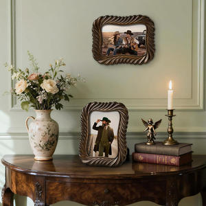 Home <b>Wood</b> Rustic Wooden Photo <b>Frame</b> Rectangular Vertical Tabletop Handmade Decorative <b>Picture</b> <b>Frame</b> - Product Image 3