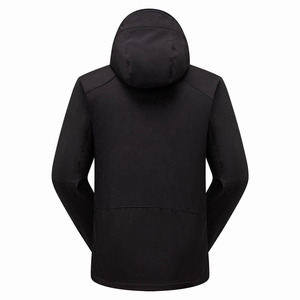 Waterproof Windproof Softshell <b>Fleece</b> <b>Lined</b> Hooded Bomber <b>Jacket</b> Winter Outdoor Hiking Camping Men Front Logo Wholesale Price - Product Image 4