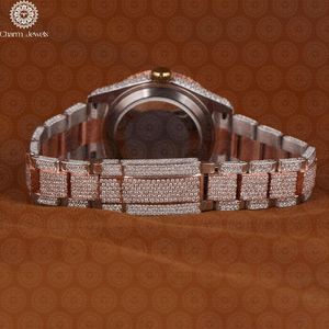 Charm Jewels Luxury Stainless Steel Case Mechanical <b>Watch</b> 40mm Dial Glass Luminous Folding Clasp <b>Men's</b> Fashion 10 Bar Water - Product Image 4