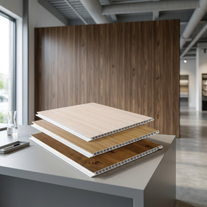 Panneau mural plat décoratif en PVC, antistatique, résistant à l'humidité, imperméable, ignifuge, avec motif 3D, moderne, pour la maison, le sous-sol et le hall - Product Image 5