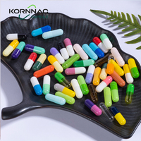 Capsules de gélatine bovine HPMC végétariennes de qualité pharmaceutique certifiées Halal ISO, pré-fermées, tailles 00, 0, 1, 2