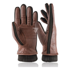 Gants d'hiver chauds en cuir véritable pour femmes, doublés de polaire en peau de mouton, doublure en cachemire, coupe-vent, fins, longueur poignet, pour le cyclisme - Product Image 2