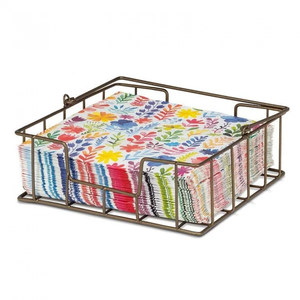Wholesale Bronze <b>Metal</b> Wire Napkin Holder <b>Grid</b> Base Tableware Dispenser Bulk - Product Image 2