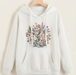 Nueva llegada, sudaderas con capucha de manga larga para mujer, estilo casual, transpirables, ligeras, tejido de punto. - Product Image 1