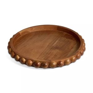 Best Seller Durable Wooden Serving Tray With Handles Premium Kitchen Organizer Dining Table Food Serving Platter Tray - Product Image 3