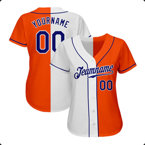 เสื้อเบสบอลแบบซับลิเมชั่นสั่งทำพิเศษ ผ้าโพลีเอสเตอร์ 100% ระบายอากาศได้ดี แขนสั้น ติดกระดุม  พร้อมชื่อทีมและหมายเลข  ลายไล่เฉดสีแบบเส้นขอบฟ้า  สำหรับทั้งชายและหญิง - Product Image 6