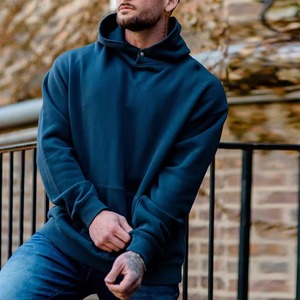 Sweat à capuche homme surdimensionné de haute qualité 500 g/m² en molleton épais, coupe décontractée, style streetwear - Product Image 1