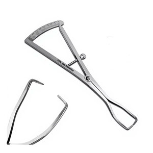 Calibre de mesure Castroviejo pour cartographie de la calotte osseuse 0-40 mm, instrument de mesure de précision pour implants dentaires en acier inoxydable chirurgical - Product Image 5