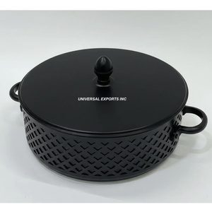 Chauffe-plat décoratif en métal de qualité supérieure, fait main, style classique, design élégant, nouveau récipient en métal pour plats chauds - Product Image 4