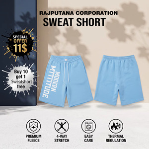 Women's Loose Fit <b>Sweat</b> Shorts 100% Cotton Fleece Winter Street Wear 400GSM Baggy <b>Sweat</b> Shorts Casual Terry Hveayweight Shorts - Product Image 1