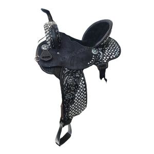 Selle Western Premium Artisanale en Cuir Véritable pour l'Équitation de Performance Légère et Confortable pour la Course de Barils Rodeo - Product Image 1