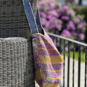 Handmade Knitted Tote <b>Bag</b> Panelled Bohemian Style Open Top Daily Use All Seasons Multi Color Women's <b>Bag</b> - Product Image 3