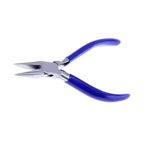 High Demand Stainless Steel Jewelry Repair Pliers Purple Griped Handle <b>Mirror</b> Polish Wire <b>Beading</b> Pliers For Professionals - Product Image 3