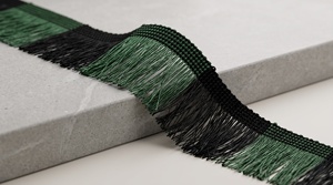 Black Green Polyester Tassel Fringe Trim Lace Gimp Decorative Edge for Garment Curtain <b>Dance</b> <b>Dress</b> - Product Image 2