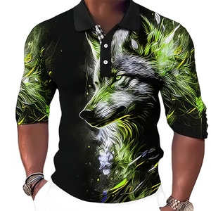 Chemise de golf pour homme de haute qualité avec logo brodé personnalisé, polo décontracté d'été à manches courtes avec motif tricoté en 3D - Product Image 4