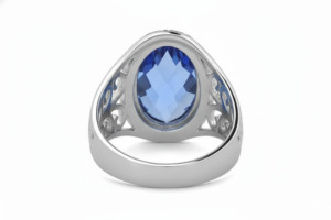 Natural Blue Topaz 925 Sterling Silver Ring – Elegant ring Jewelry for Women & Men - Product Image 3