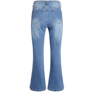 Pantalon en jean classique pour homme, coupe régulière, tissu en coton durable et confortable, idéal pour le travail, la maison, le streetwear et les tenues quotidiennes - Product Image 3