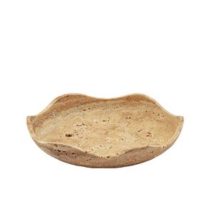 Cuenco Decorativo de Piedra Natural con Forma Orgánica, Diseño Artístico de Forma Libre para Decoración de Mesa Moderna, Exhibición de Lujo para Interiores, en Tendencia - Product Image 1