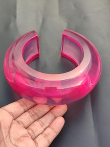 Modern Transparent <b>Resin</b> Bracelet For Women Accessories Artistic <b>Resin</b> Bangles Set For Women Designer Jewelry - Product Image 2