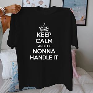 T-shirt pour femme en pur coton Nonna crown coupe confortable - Product Image 1