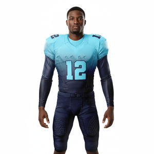 Uniformes de Fútbol Americano Deportivos en Oferta, Conjuntos de Manga Corta para Adultos, Transpirables, de Secado Rápido, Tallas Grandes, Unisex, Personalizables - Product Image 4