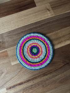 Posavasos de Cuentas Hechos a Mano xury para Mesa de Café, Decoración de Comedor, Juego de Posavasos con Bordado Artesanal - Product Image 4