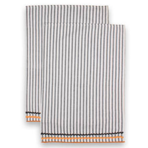 Serviette de cuisine en coton 100% certifié GOTS, tissée, à rayures et à carreaux, douce, confortable, séchage rapide, gaufrée, écologique, multi-usages - Product Image 1