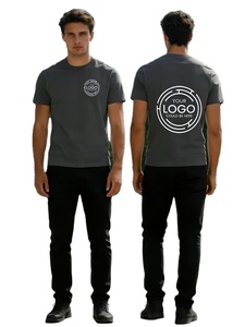 Men's Custom /Photo/Text Formal Quick-Dry Anti-Wrinkle T-Shirts Turtleneck Silk Screen Printed Breathable Eco-Friendly Regular - Product Image 2