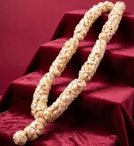 Guirnalda de Mala de Madera Hecha a Mano, Cuentas de Madera Natural para Boda, Pooja, Decoración de Templo, Ecológica, Sagrada, Decoración Espiritual para el Hogar - Product Image 1