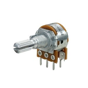 Potentiomètre rotatif à film de carbone à axe métallique 16 mm FORWARD RD163 Taiwan, réostat 500K, résistance passive - Product Image 2