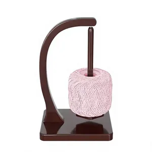 Wooden Yarn Holder Knitting Crochet Yarn Ball Stand Magnetic <b>Rotating</b> Anti Slip Portable Craft Accessory - Product Image 5