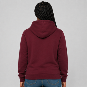Sweat à capuche pour femme de qualité supérieure, logo imprimé personnalisé, molleton de coton doux, respirant, écologique, sweat à capuche décontracté pour femme - Product Image 6