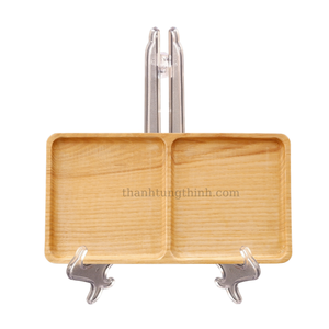 Planche à découper en bois rectangulaire avec poignée, finition naturelle, planche de cuisine non toxique, antidérapante, écologique, passe au lave-vaisselle - Product Image 2