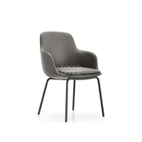 Salon des employés Zone de discussion Réunion Discussion Tissu Cuir Rembourrage Métal Acier Base Jambes Chaise De Bureau Meubles