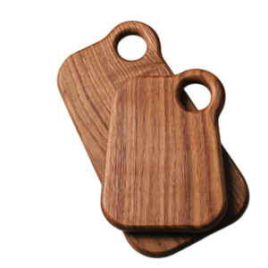 Blocs à découper en bois rectangulaires avec poignée, ensemble combiné, planche à découper en bois naturel pour la cuisine - Product Image 1