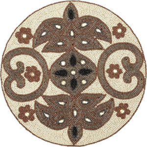 Needlework Beaded Placemats for Wedding <b>Parties</b> <b>Table</b> Mat for Dining <b>Table</b> Decoration by Creative Art Zone - Product Image 1